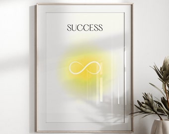 Gelbes spirituelles Poster Aura Print Geschenk zur Hochzeit Geschenk zur Verlobung Geschenk für Geschäftsinhaber Erfolg Geschenk für Paar Geschenk für Freund