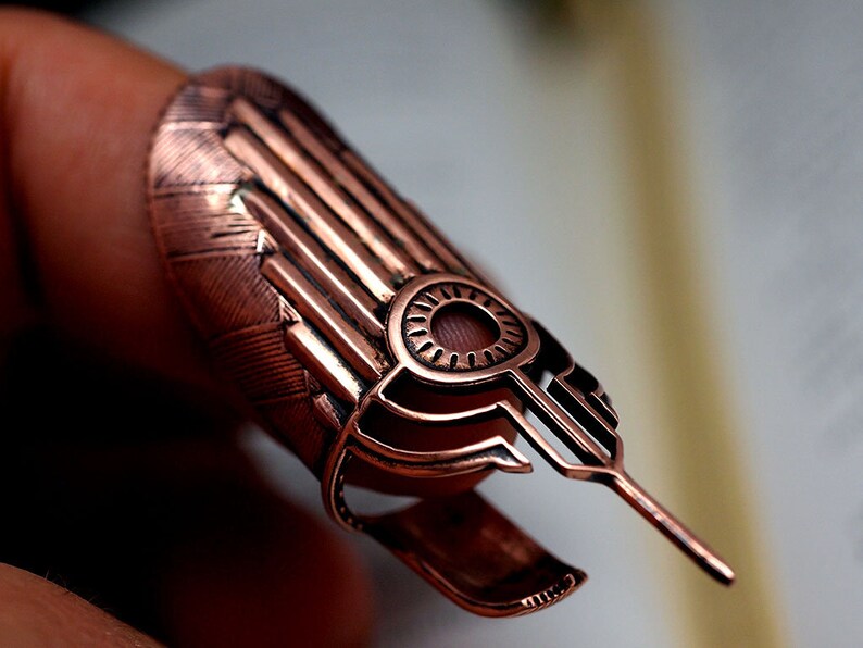 Deco Style Bene Gesserit Gom Jabbar  Knitting Device for Ant. Copper In Stock