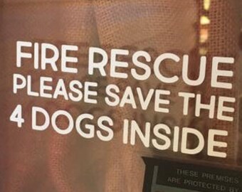 Custom Save the Pets Window Decal