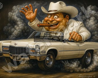 Classic Cars and Stars 9"x12" Metal Sign G73