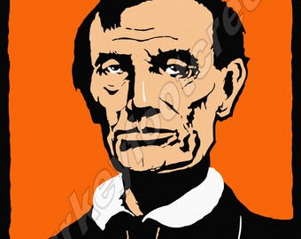 Abraham Lincoln  9"x12" Metal Sign