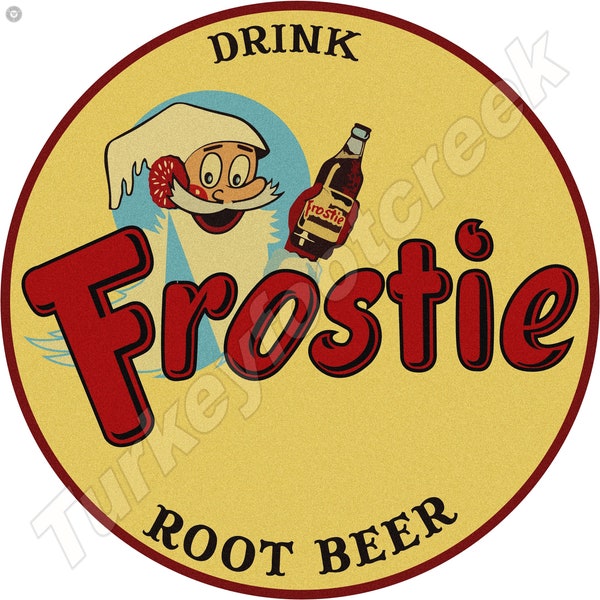 Frostie Root Beer 11.75" Round Sign