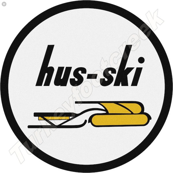 hus-ski 11.75" Round Sign