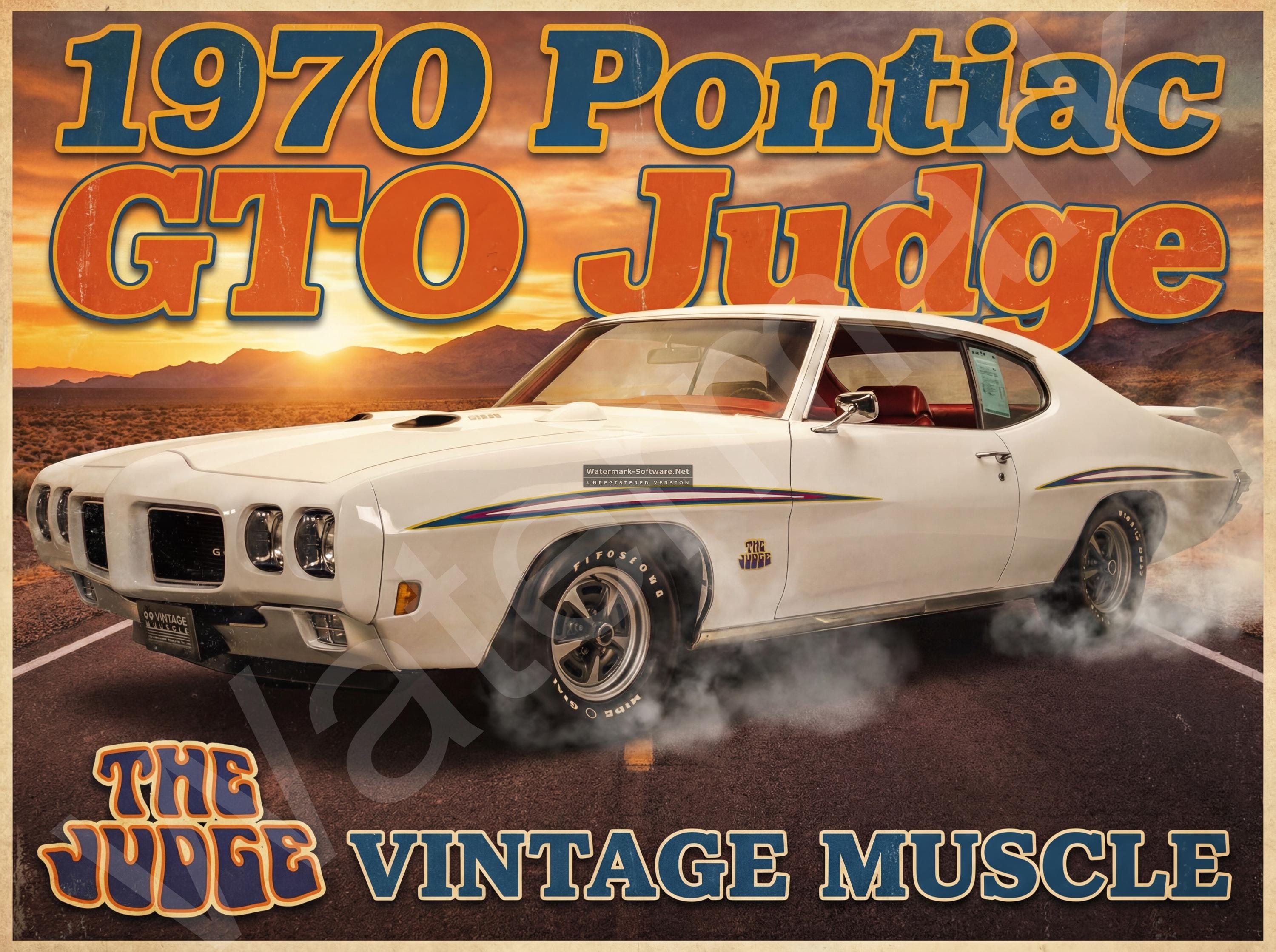 Gto Sign 1970 Pontiac GTO Judge D2 9