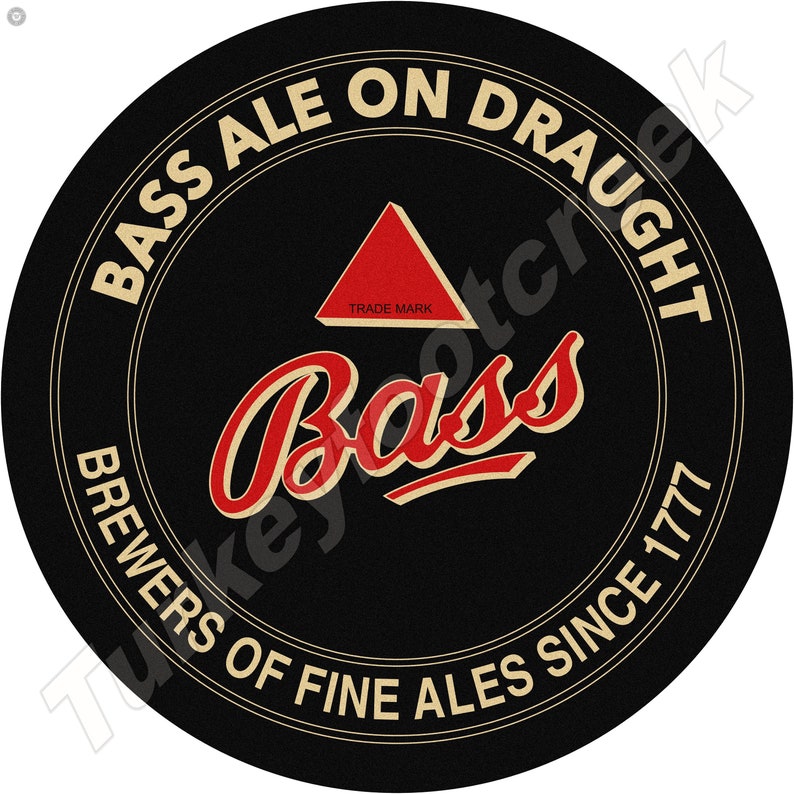 Bass Ale 11.75 Round Sign image 1