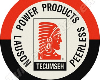 Tecumseh Engines 11.75" Round Sign