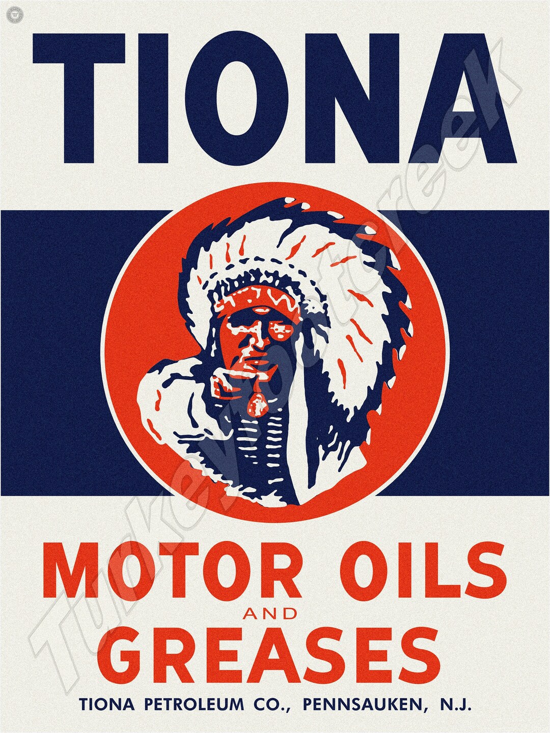 Tiona Motor Oils and Greases 9 X 12 Sign Etsy