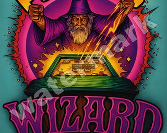 Pinball Wizard 9"x12" Metal Decor Sign