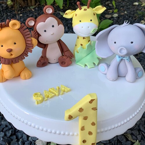 Animals 3D Cake Topper Set Fondant - Etsy Ireland Animals 3D Cake Topper Set Fondant - Etsy Ireland