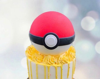 Pokeball Fondant Etsy Pokeball Fondant Etsy