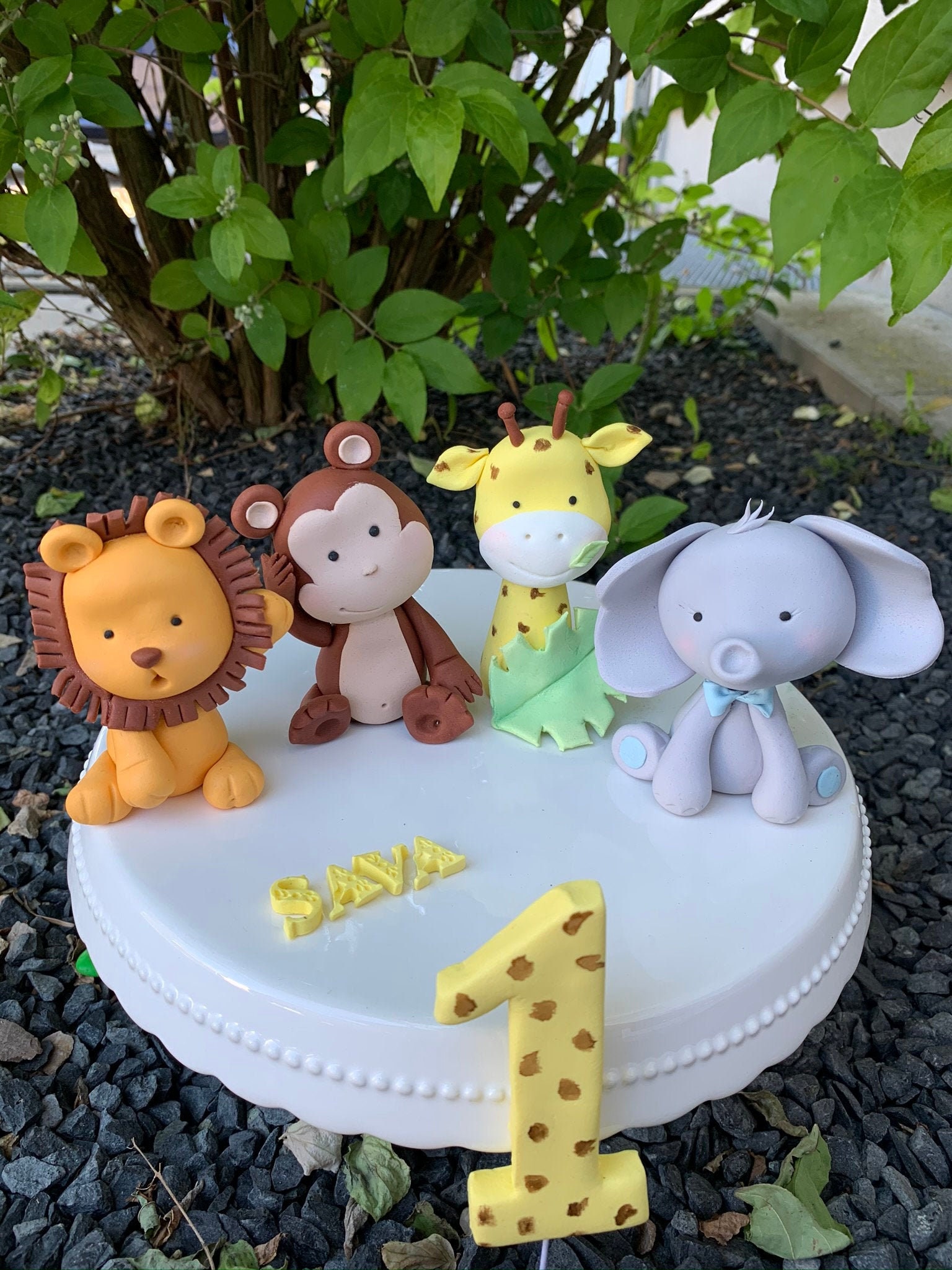 Animals 3D Cake Topper Set Fondant - Etsy Animals 3D Cake Topper Set Fondant - Etsy