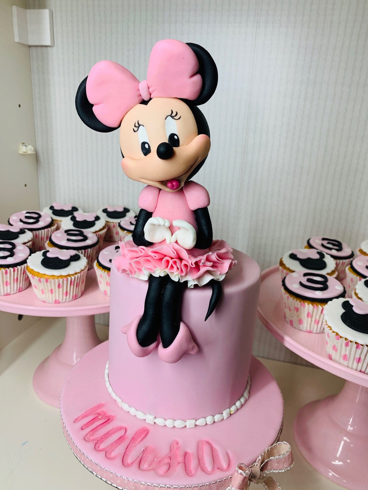 Revocación Acostumbrar definido Minnie Mouse Cake Topper Cake Figure 3D Cake Topper - Etsy España