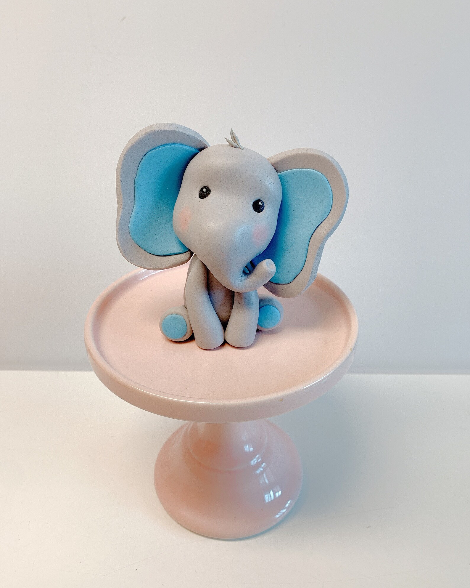 Elephant Cake Topper Cake Figurine Fondant Cake Topper Etsy