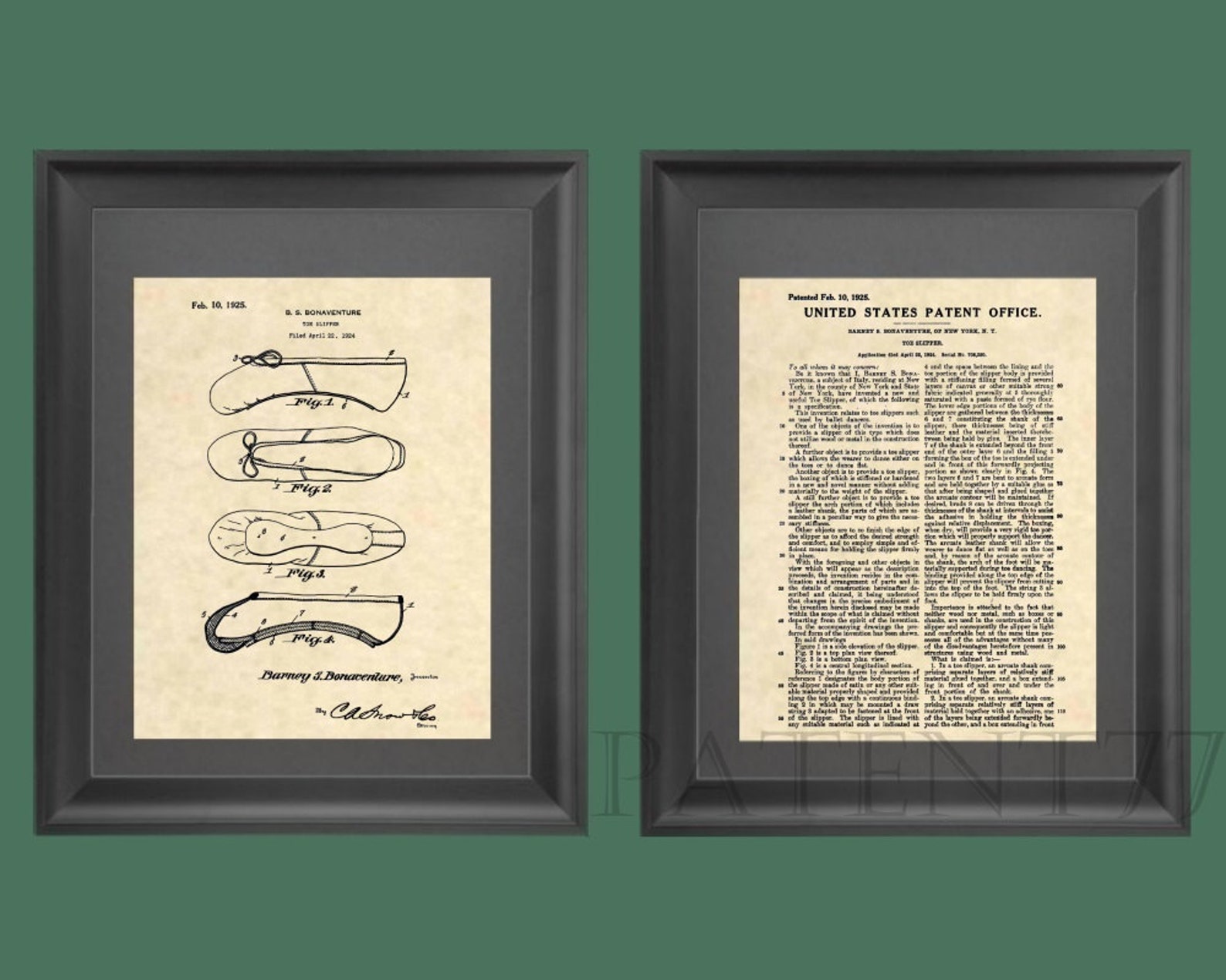 patent prints - ballet shoe patent art - vintage ballet slipper ballerina wall art - ballet dancer decor patent print - ballet w