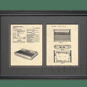 Patent Prints Atari 2600 Patent Art Vintage Video Game Poster Video ...