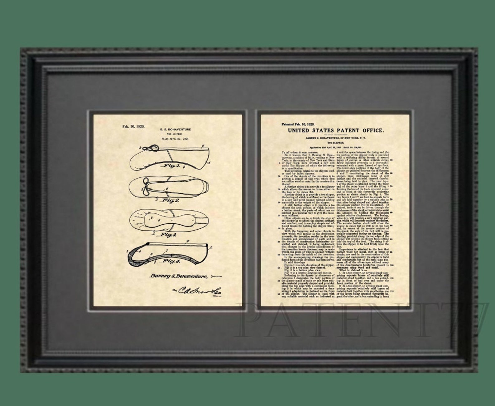 patent prints - ballet shoe patent art - vintage ballet slipper ballerina wall art - ballet dancer decor patent print - ballet w