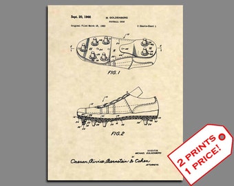 Football Patent - Football Art Prints - Cleats  - Patent Prints - Football Wall Art - Vintage Football Prints - Patent Poster Prints  442