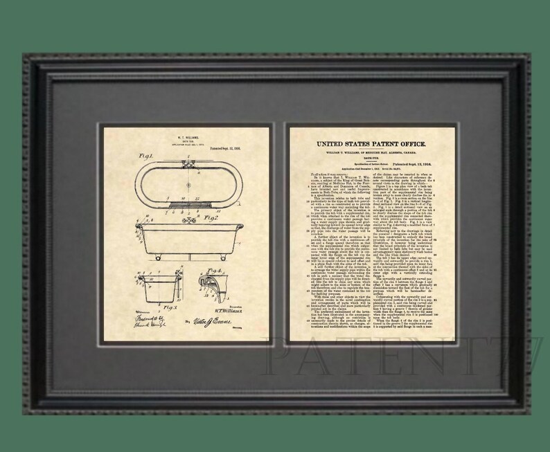 Official Evinrude Motor US Patent Art Print- Vintage Antique Outboard