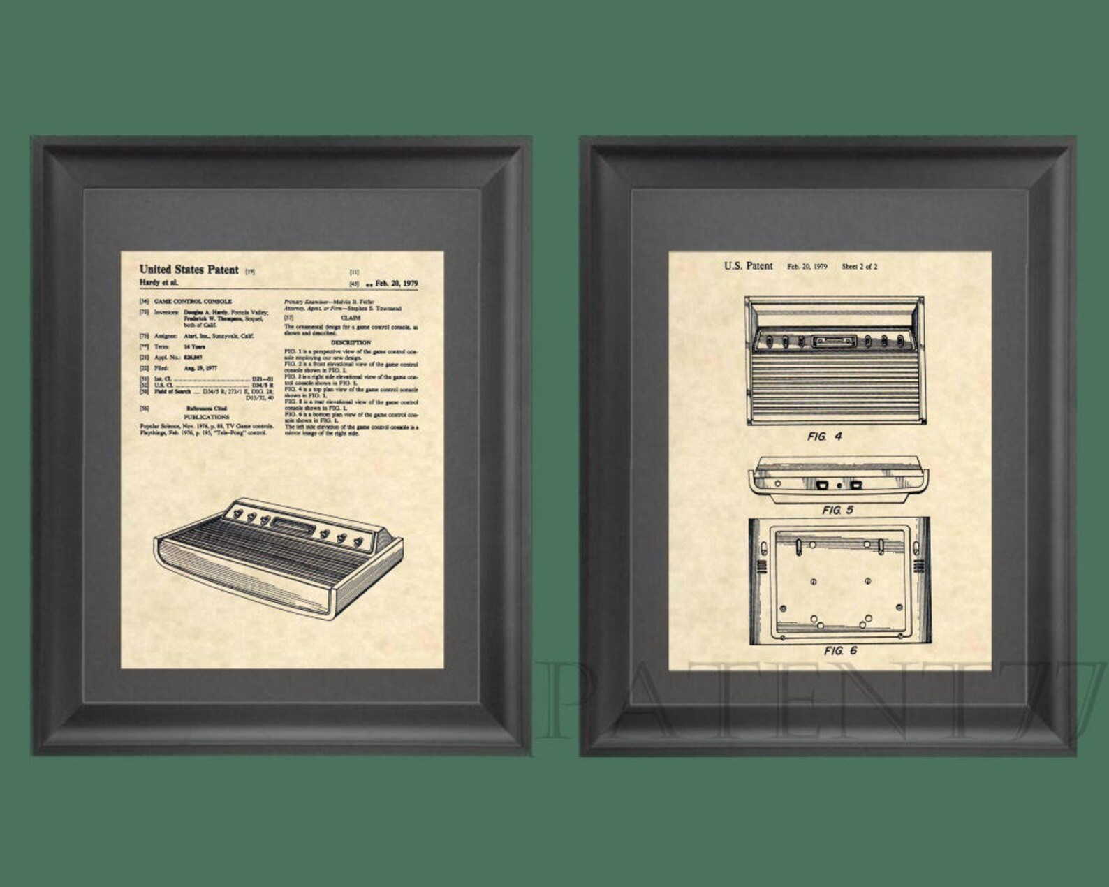 Patent Prints Atari 2600 Patent Art Vintage Video Game | Etsy