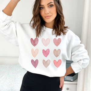 Valentines Day Sweatshirt, Heart Sweatshirt, Valentines Sweater, Valentines Day shirt