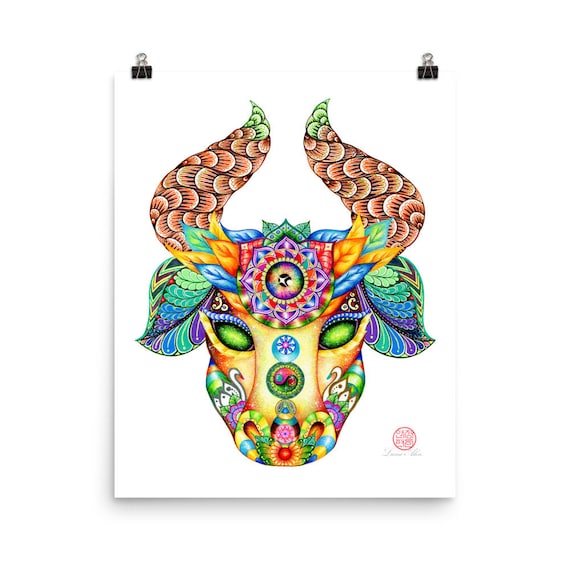Taurus Print-zodiac Signs-spirit Animal-healing Art-mandala - Etsy UK Taurus Print-zodiac Signs-spirit Animal-healing Art-mandala - Etsy UK