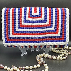 Cartera de mano con cuentas de cristal de colores Bolso para la madre de la novia Bolso de lujo con solapa Bolso bandolera pequeño