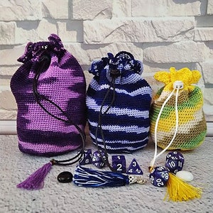 Crochet dice bag DND dice bag