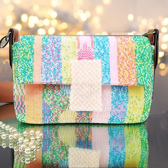 beaded baguette bag