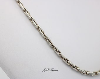 Personalized 18k solid gold round cable/anchor necklace chain, length 16&quot;-30&quot;, optional width 2-4 mm, 100% handmade.