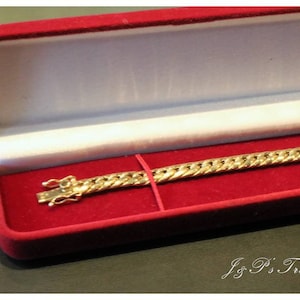 Personalized 14k or 18k gold Spiga bracelet, 100% handmade.