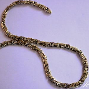 Personalized 14k or 18k gold necklace chain, 100% handmade.
