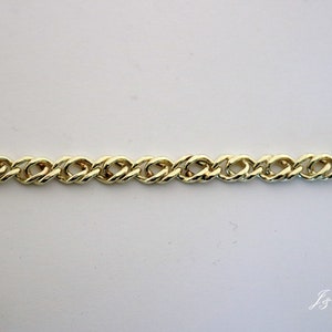 Personalized 14k or 18k gold necklace chain, 100% handmade.