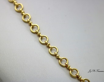 "Personalisierte 14k solid gold ""80"" Muster Halskette Kette, 100% handgefertigt."