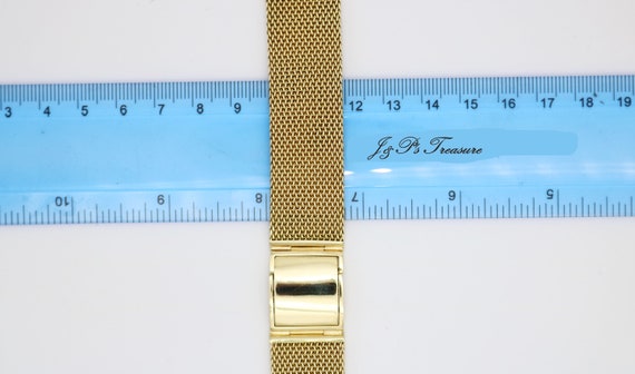 Personalized 18K Gold Mesh Bracelet With Adjustable Clasp Closure. Milanese  Watch Strap. 100% Handmade. 