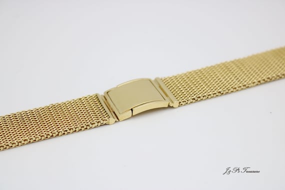 Buy 9STONE Gold Watch Strap Bracelet for Men | Waterproof | Hypoallergenic  | Sweatproof | Anti Tarnish | 18K Gold Plated | Size: 8” at Amazon.in