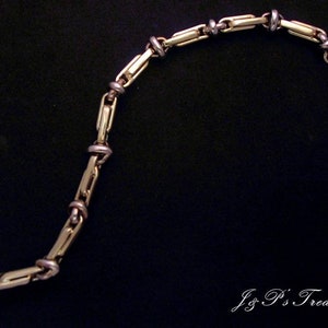Personalized 14k or 18k yellow and white gold bracelet, 100% handmade.