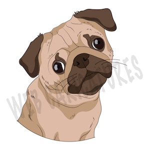Dog portrait Custom painting from photo