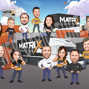 Group Caricature Portrait from your Photos image 8