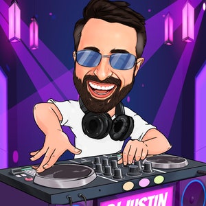 DJ Logo - Custom Portrait for you DJ Logo, portrait business logo, deejay logo