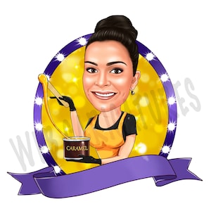 Portrait Logo - Custom Cartoon Portrait Logo for your Business, Custom Portrait logo