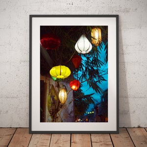 Lanterns, Paper Silk Lanterns, Art prints, Photography, Wall Decor image 1