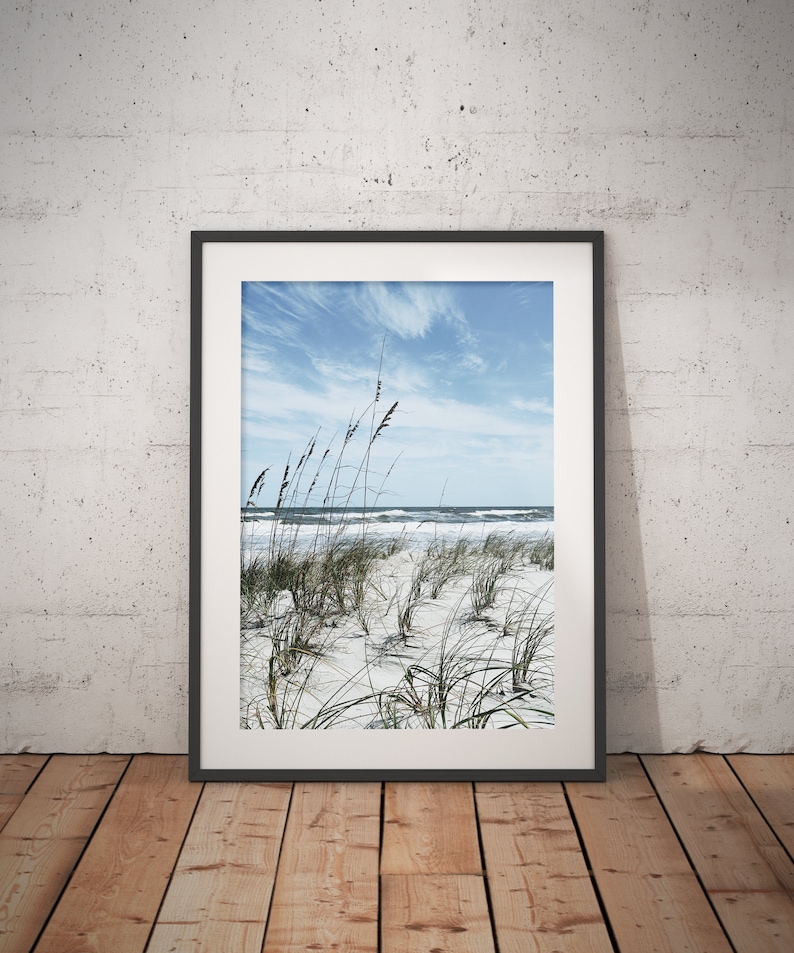 Seagrass at the Beach, Art Print, East Coast, Wall Decor, Ocean Print Etsy