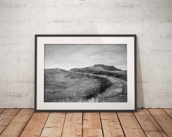 Topanga, California, Wilderness trail, Black + White Art Print, Wall Decor, Home Decor