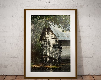 Old Shack on the Bayou Etsy Art Print Florida