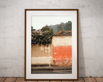 Antigua Guatemala, Colorful Flower Wall, Art Print, Wall Art , Home Decor