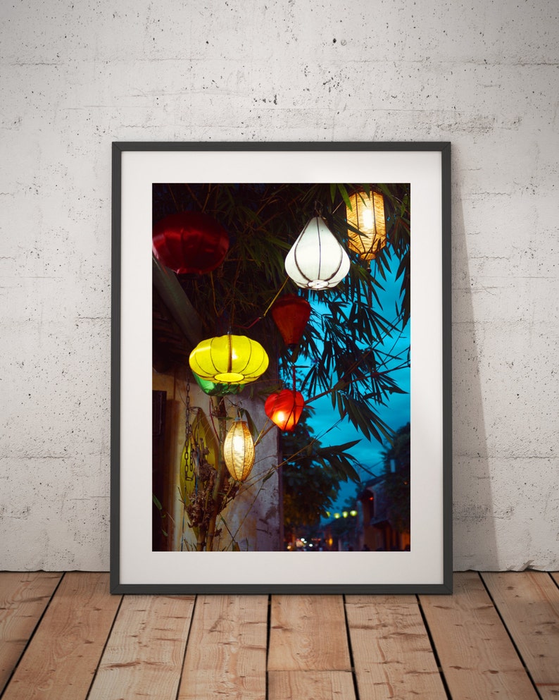Lanterns, Paper Silk Lanterns, Art prints, Photography, Wall Decor image 1