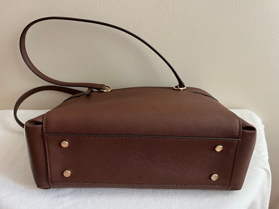 Vintage Calvin Klein Brown Leather Handbag - image 5