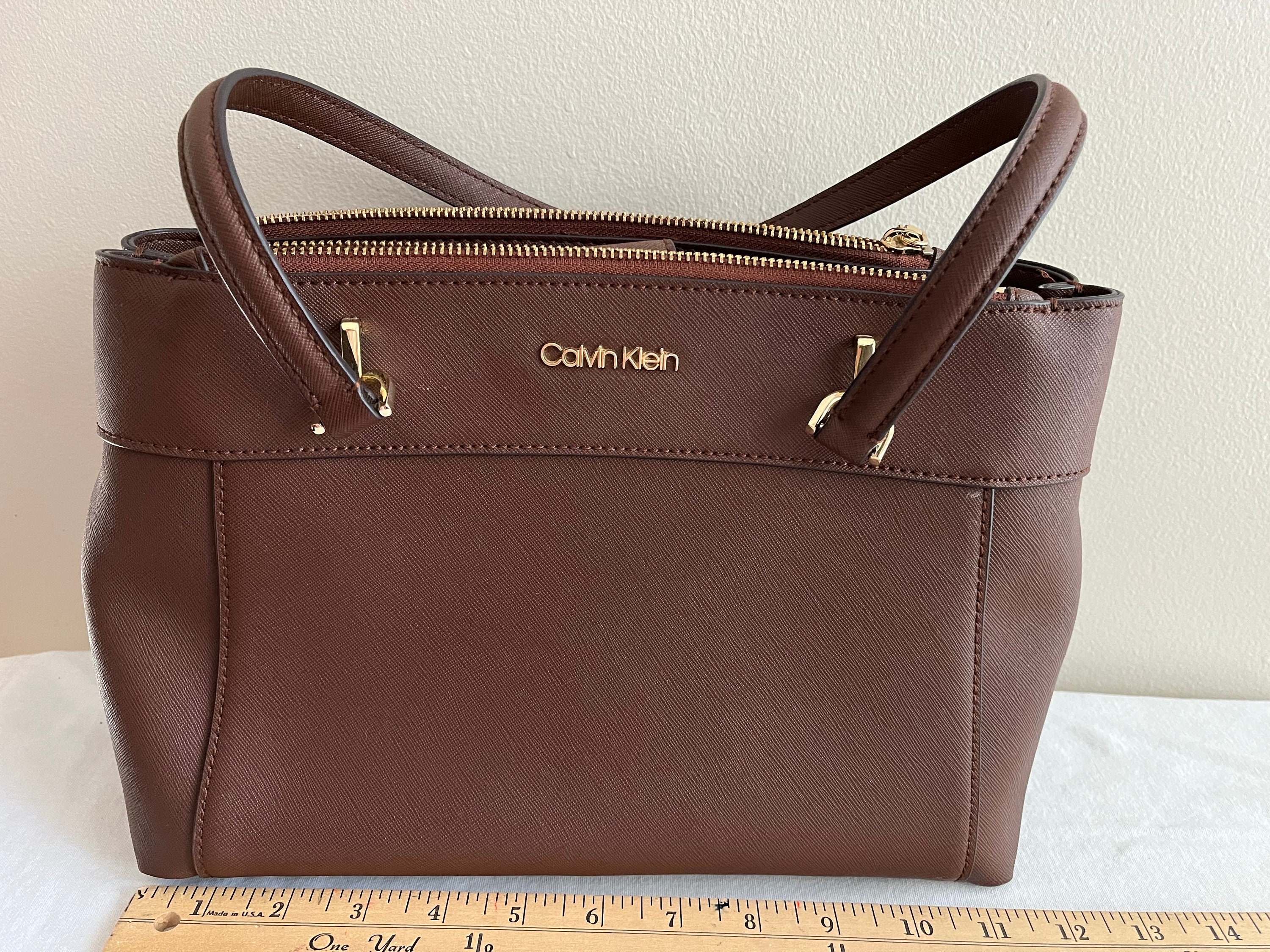 Calvin klein hayden saffiano leather shoulder bag + FREE SHIPPING