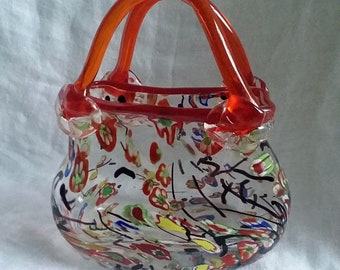 Murano glass purse | Etsy