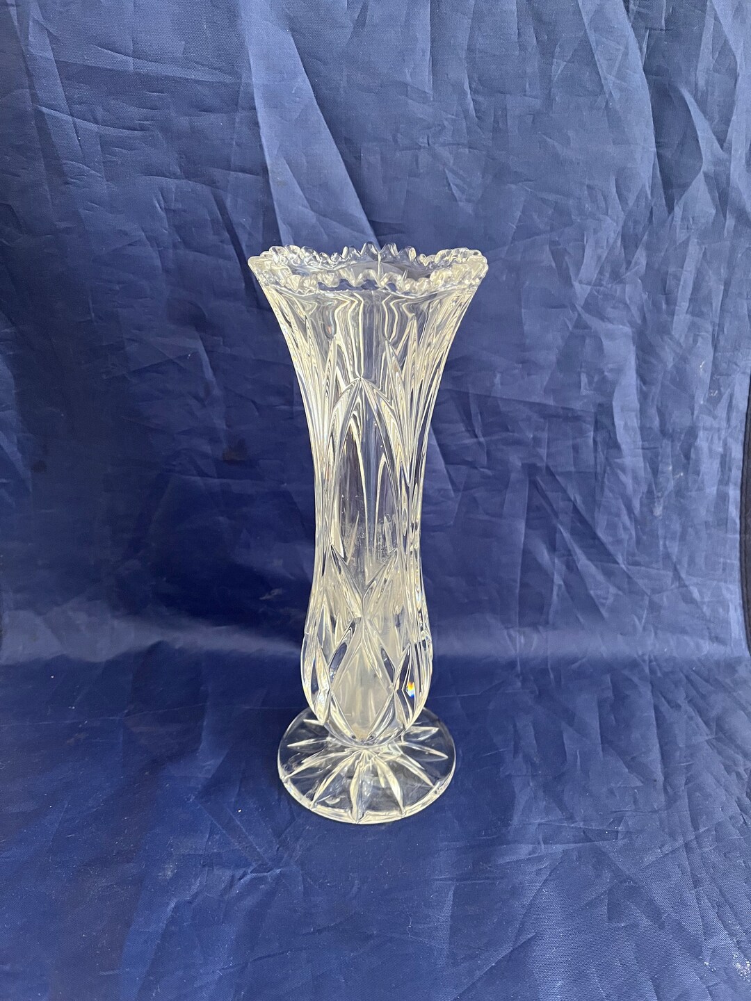 Vintage Nachtmann Lead Crystal Vase Elegance Made in Germany 8.5 Tall